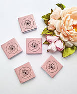 Преміум шоколад чорний 6 г з вашим логотипом - іміджевий презент для студій флористики 100 шт., фото 5