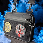 Тактична сумка MilStyle Mini компактна EDC-сумка з велкро, чорна, 22×17×4 см, фото 6