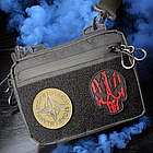 Тактична сумка MilStyle Mini компактна EDC-сумка з велкро, чорна, 22×17×4 см, фото 3