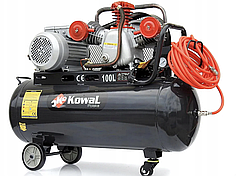 Масляний компресор 100л, 4кВт, ремінний, 3 поршні KowaL Polska K8