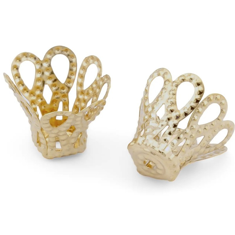 Обіймач для намистин Галілео +-50 шт. 11х15 мм Золотистий, фото 1