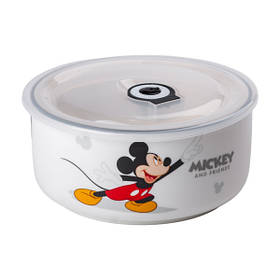 Дитяча миска для локшини Mickey керамічна 850 мл, білий