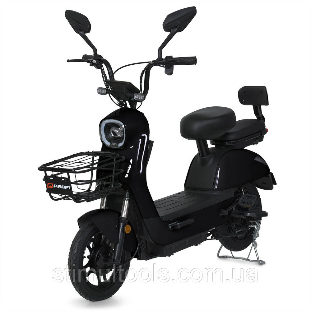 Електроскутер Prof1 MES 1024-1 IZUMI/BAT чорний двигун 500 Вт, фото 1