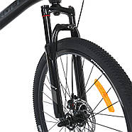 Велосипед двоколісний (діаметр коліс 26", сталева рама, підніжка, складання 75%) MTB 2605-1 Чорний, фото 7