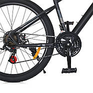 Велосипед двоколісний (діаметр коліс 26", сталева рама, підніжка, складання 75%) MTB 2605-1 Чорний, фото 9