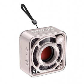 Портативна мініколонка 5W BT/TF/USB/AUX 5 Вт, бежева