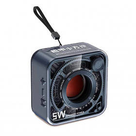 Портативна мініколонка 5W BT/TF/USB/AUX 5 Вт, синя