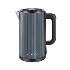 Електрочайник SOKANY SK-09018 дисковий 3 л, малахіт