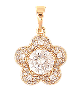 Кулон Xuping Позолота 18K «Кришталева квіточка» для ланцюжка до 5мм