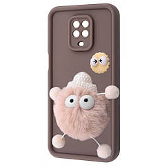 Чехол Pretty Things Case Xiaomi Redmi Note 9S/Note 9 Pro brown/fluffy white