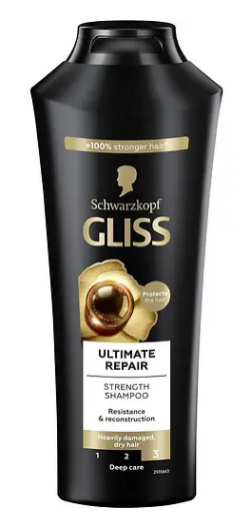 Шампунь Gliss Ultimate Repair для сильно пошкодженого та сухого волосся 400 мл