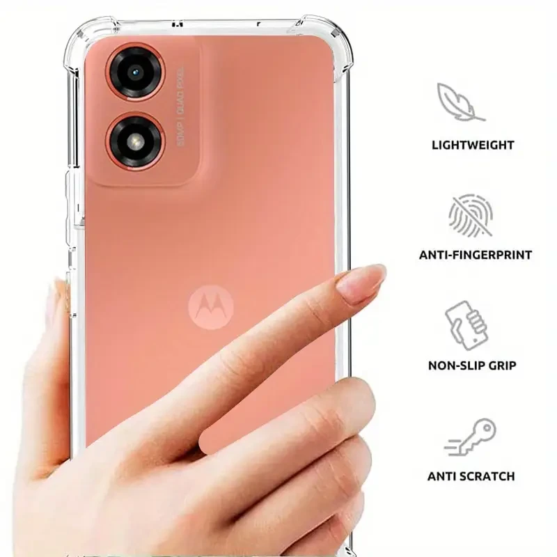 Протиударний прозорий чохол для Motorola Moto G04 / G04S / E14