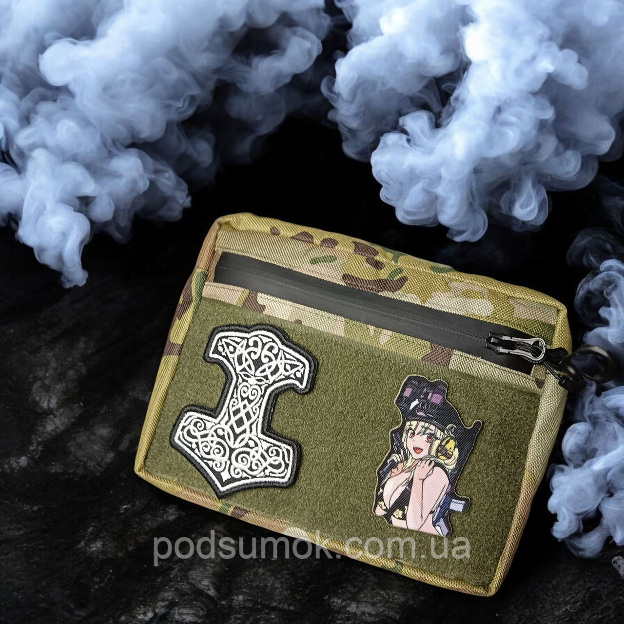 Тактична сумка MilStyle Mini компактна EDC-сумка з велкро, мультикам, 22×17×4 см, фото 1