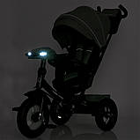 Велосипед триколісний дитячий з батьківською ручкою TURBO TRIKE MT 1007-3 Мятный, фото 7