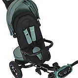 Велосипед триколісний дитячий з батьківською ручкою TURBO TRIKE MT 1007-3 Мятный, фото 4