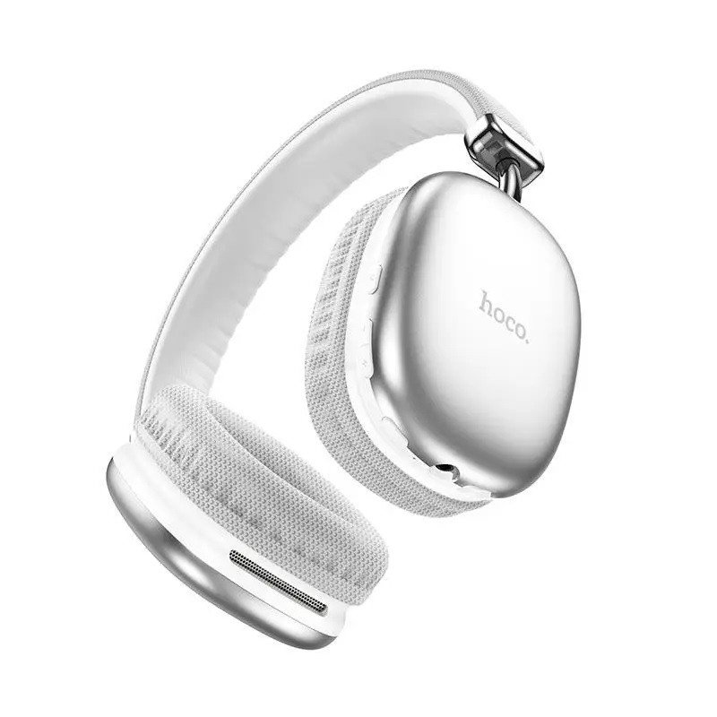Навушники бездротові накладні Hoco W35 з мікрофоном BT5.3 AUX/TF/40h Silver, фото 1
