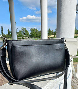 ЧОРНА - три відділення на блискавці - фабрична сумка високої якості (Луцьк, 754)