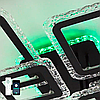 Смарт люстра OVAL ICE RGB 120W 7S чорна BLACK/CLEAR Esllse керована з пультом і SMART додатком для смартфону APP 960x750x110мм, фото 6