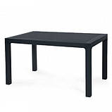Стіл обідній Лорі 100х70 см із пластику чорного кольору, фото 4