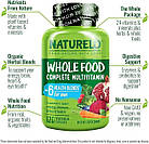 NATURELO Whole Food for Men Вітаміни для чоловіків з фруктів та овочів, 120 капсул на 30 днів. До 03/2026, фото 2