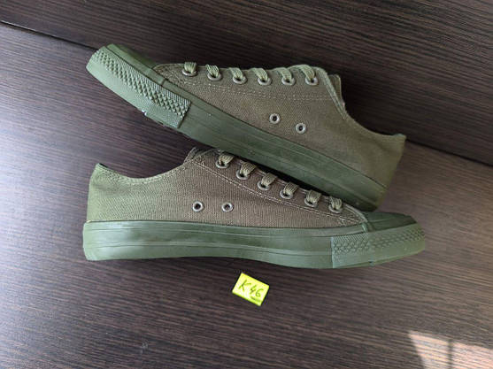 СКИДКА 44 р Мужские зеленые хаки кроссовки кеды конверсы AIL STAR под Converse all star chuck teylor, фото 3