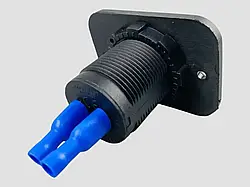 Гніздо зарядне універсальне (вхід 12V/24V), USB 5V — 1 A, 5V — 2.1A . DTL-2554