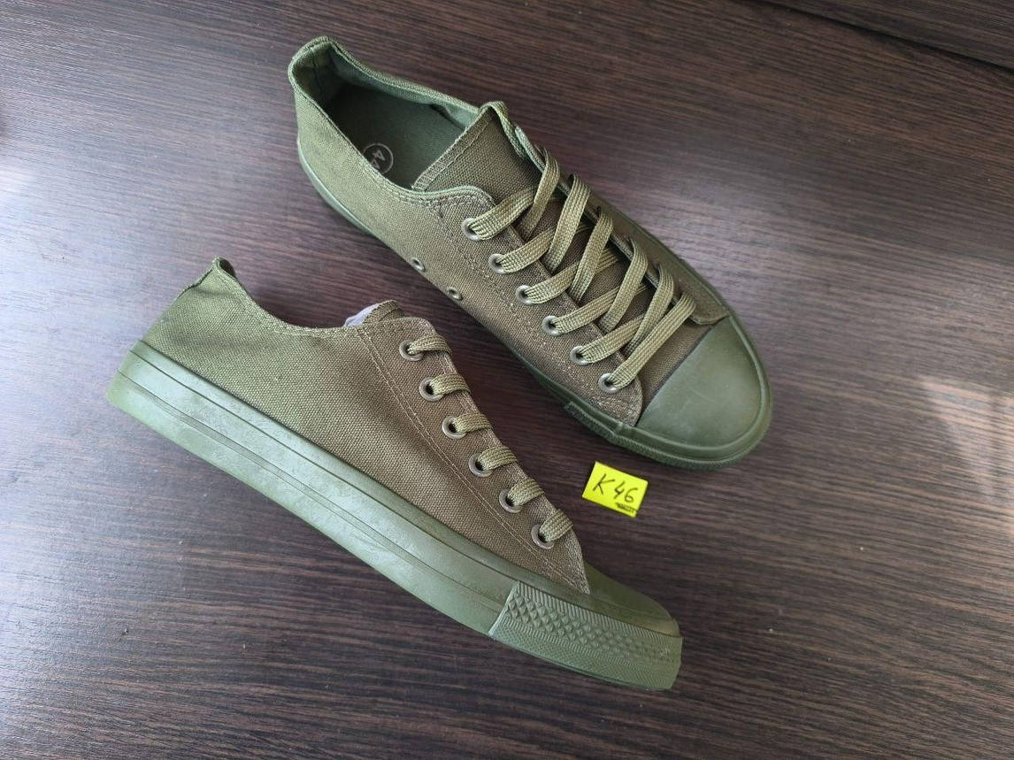 СКИДКА 44 р Мужские зеленые хаки кроссовки кеды конверсы AIL STAR под Converse all star chuck teylor, фото 1