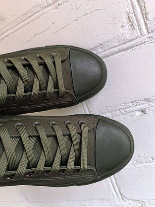 СКИДКА 44 р Мужские зеленые хаки кроссовки кеды конверсы AIL STAR под Converse all star chuck teylor, фото 6