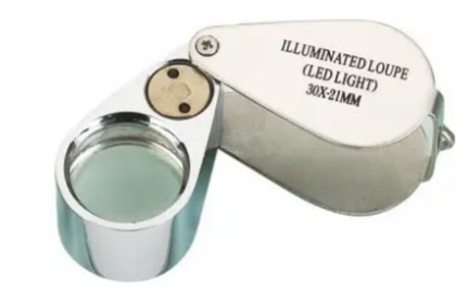 Лупа ювелірна MG21006 з Led підсвіткою, 20Х, діам-18мм, фото 1
