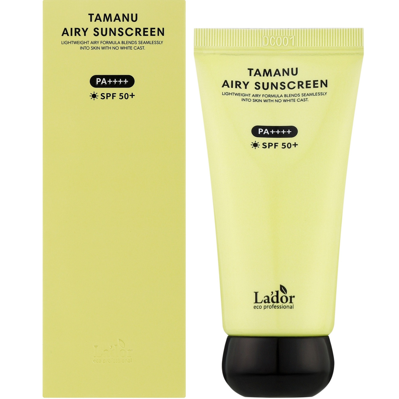 Легкий сонцезахисний крем з олією таману La'dor Tamanu Airy Sunscreen SPF 50+ PA++++ 50ml, фото 1