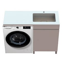 Тумба під пральну машину з раковиною 120 см Аляска Snail Ріана права