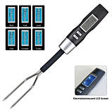 Професійний цифровий термометр-вилка для м'яса DIGITAL FORK S-221 (LN-V-0056) (0-100C) з 5 режимами., фото 3