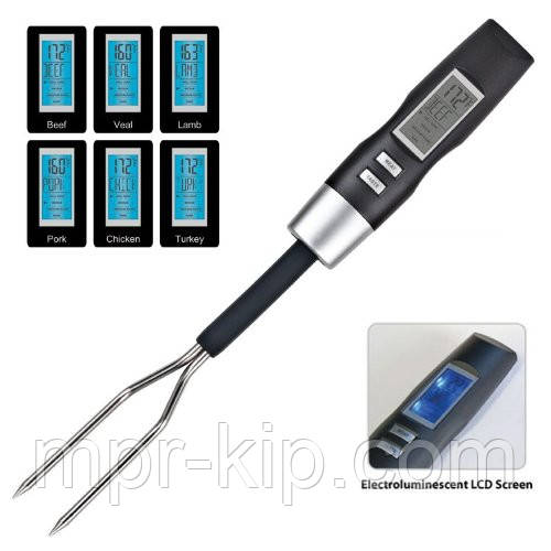 Профессиональный цифровой термометр-вилка для мяса DIGITAL FORK S-221 (LN-V-0056) (0-100C) с 5 режимами. - фото 2 - id-p108902266