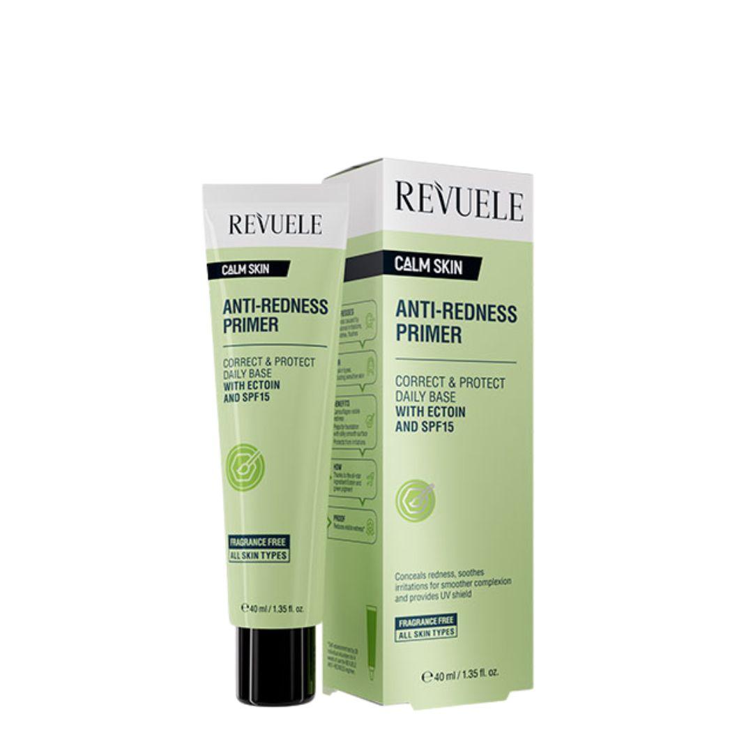 Праймер-коректор для обличчя проти почервоніння SPF15 Revuele Anti-Redness зелений, 40 мл