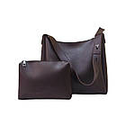 Сумка-шопер жіноча з внутрішнім відділенням на блискавці. Сумка тоут базова бордо, фото 8