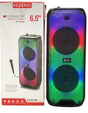 Портативна колонка HiFi RX-6268 акумуляторна акустична система Bluetooth 5.0 10 Вт, фото 5