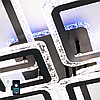 Смарт люстра OVAL ICE RGB 120W 7S чорна BLACK/CLEAR Esllse керована з пультом і SMART додатком для смартфону APP 960x750x110мм, фото 2