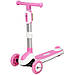 Дитячий самокат Maraton I Candy 3в1, з батьківською ручкою, сидінням і LED-підсвіткою для дітей, фото 4