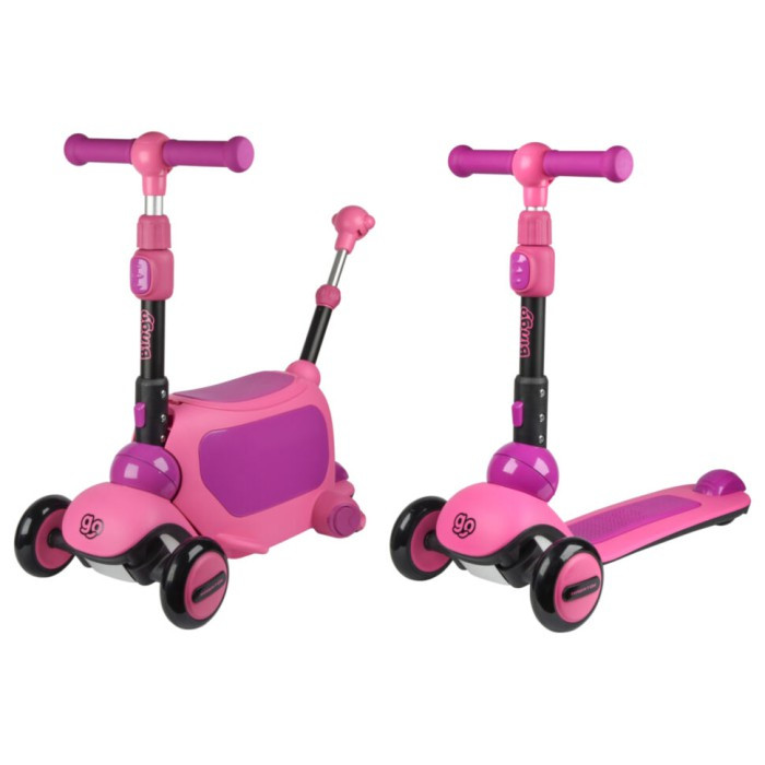 Дитячий самокат-толокар Maraton Bingo Super 3 2в1, з кермом, знімною батьківською ручкою та сидінням, фото 1