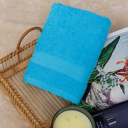 Рушник лицьовий махровий Туреччина (блакитний) 90х50 см
