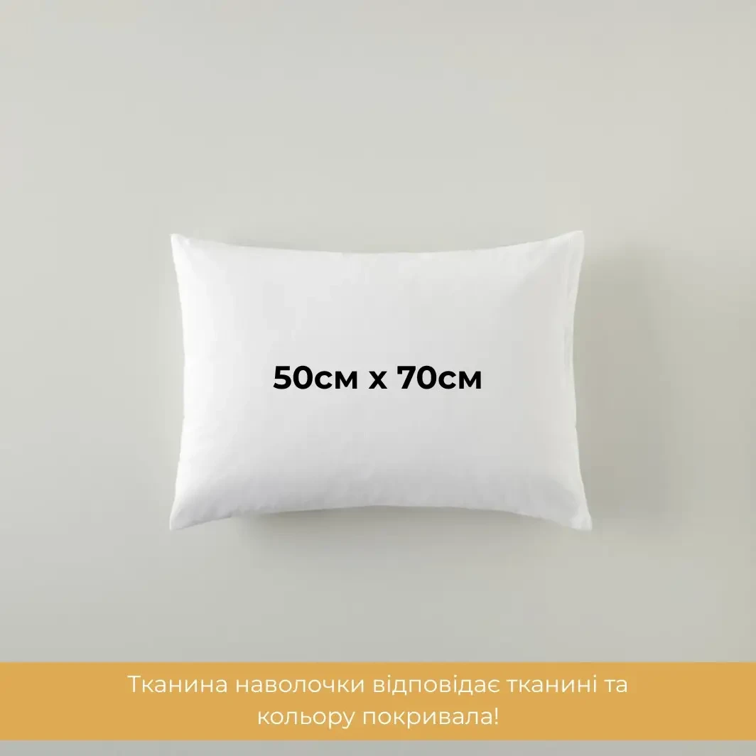 Наволочка Line, 100% бавовна, бежевий колір, 50см х 70см -2шт, фото 1