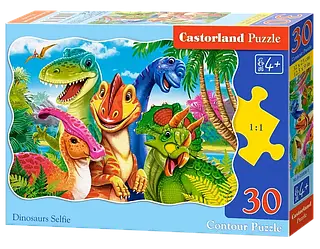 Пазл Castorland Селфі динозаврів 30 елементів.