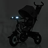 Велосипед триколісний дитячий з батьківською ручкою TURBO TRIKE MT 1006-5 Коричневий, фото 5