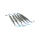 Набір Кюрет для Синус-ліфтингу, 6 штук (титан) / Set оf Sinus lift Curettes, 6 Pcs (titanium), фото 2