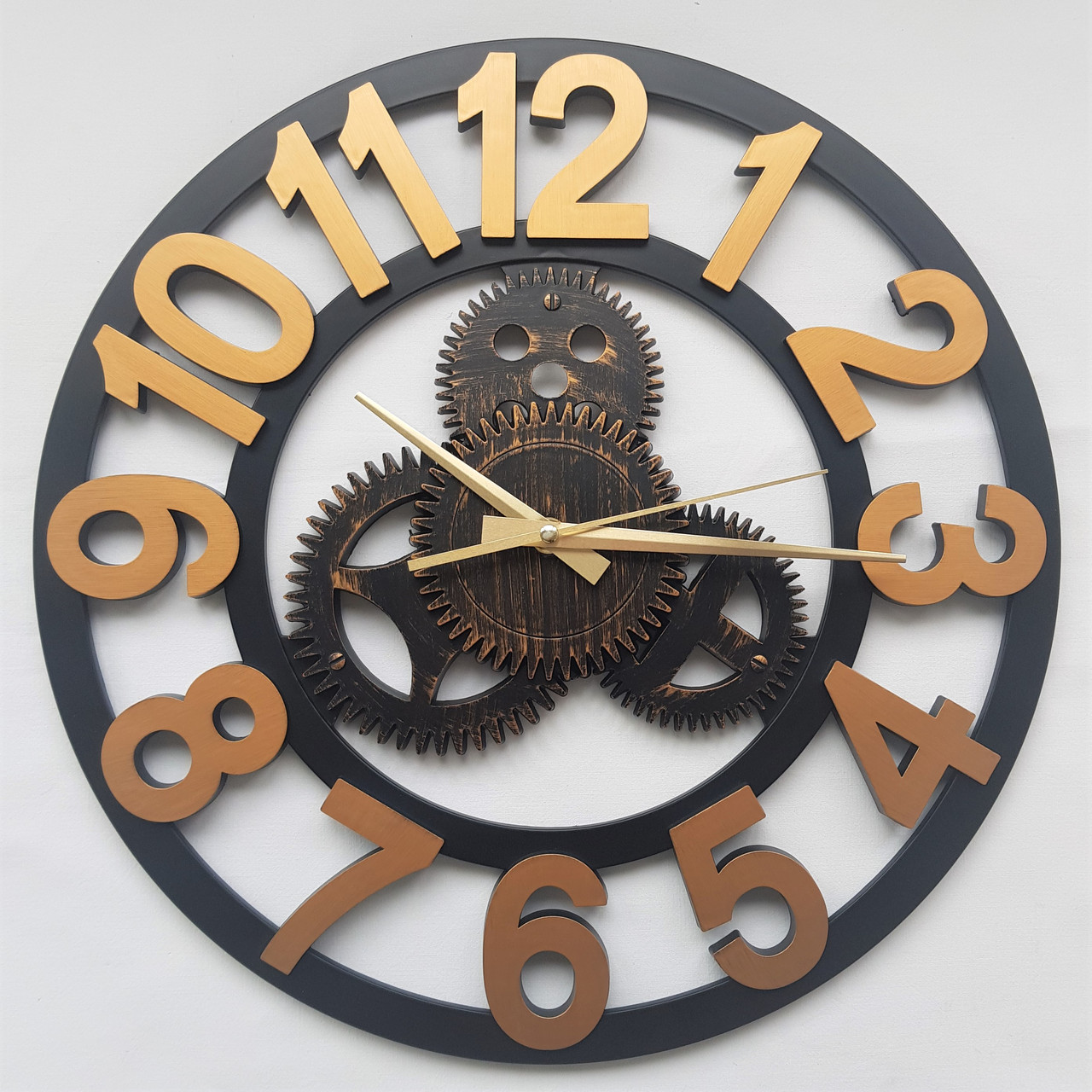 Настінний годинник Ti-Time (40 см) лофт Loft1-Пл-Br-400 коричневий
