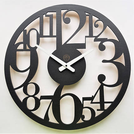 Настінний годинник Ti-Time (45 см) Лофт2 [МДФ] чорний, фото 1
