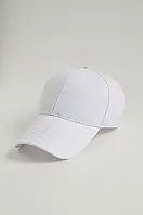 Класичка біла кепка бейсболка однотонна
