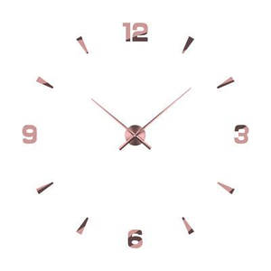 Настінний годинник 3D 130 см NC (Чехія) Арабські2-Br великий оригінальний коричневий бронзовий