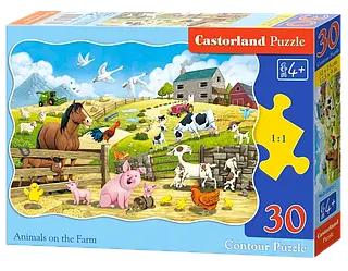 Пазл Castorland Тварини на фермі 30 елементів