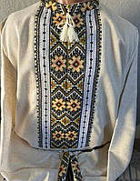 Чоловіча вишиванка ручної роботи "Соняшник"